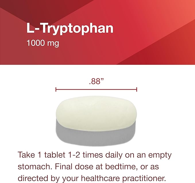 PROTOCOL FOR LIFE BALANCE L-Tryptophan 1000mg - Sleep Support Promotes Relaxation - 60 Tabs