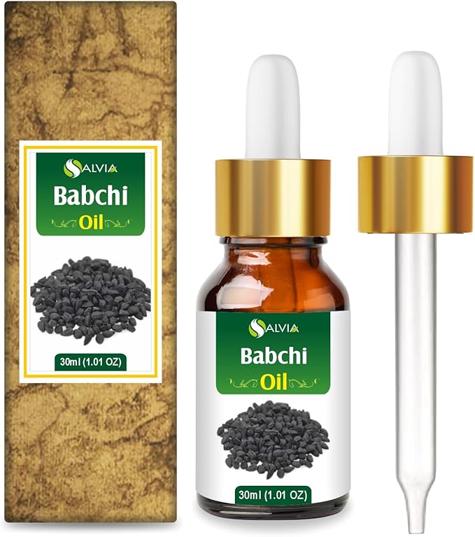 Salvia Babchi Oil (Psoralea Corylifolia) 100% Pure & Natural Undiluted Uncut Cold Pressed Carrier Oil | Use for Aromatherapy | Therapeutic Grade (30 ML)