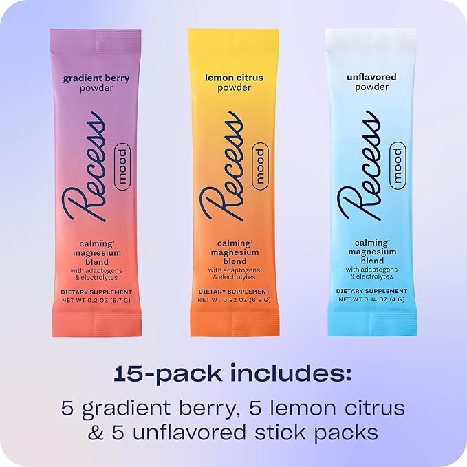 Recess Mood Drink Mix Powder | Sampler Pack | 15ct Box