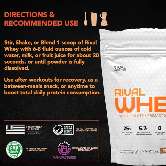 Naturally Flavored Rival Whey - Honey Nut Vanilla 2lb