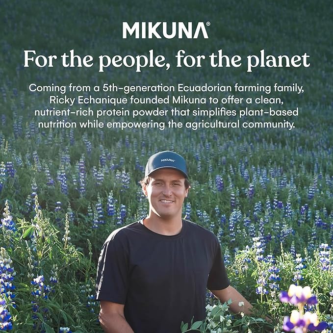 Mikuna Vegan Protein Powder (Vanilla, 10 Servings) - Plant Based Chocho Superfood Protein - Dairy Free Protein Powder Packed with Vitamins, Minerals & Fiber - Gluten, Keto & Lectin-Free
