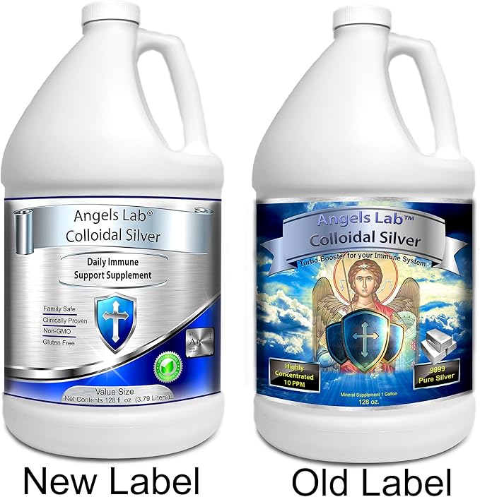Colloidal Silver Immune Support 10 PPM Nano Liquid (128 fl oz)