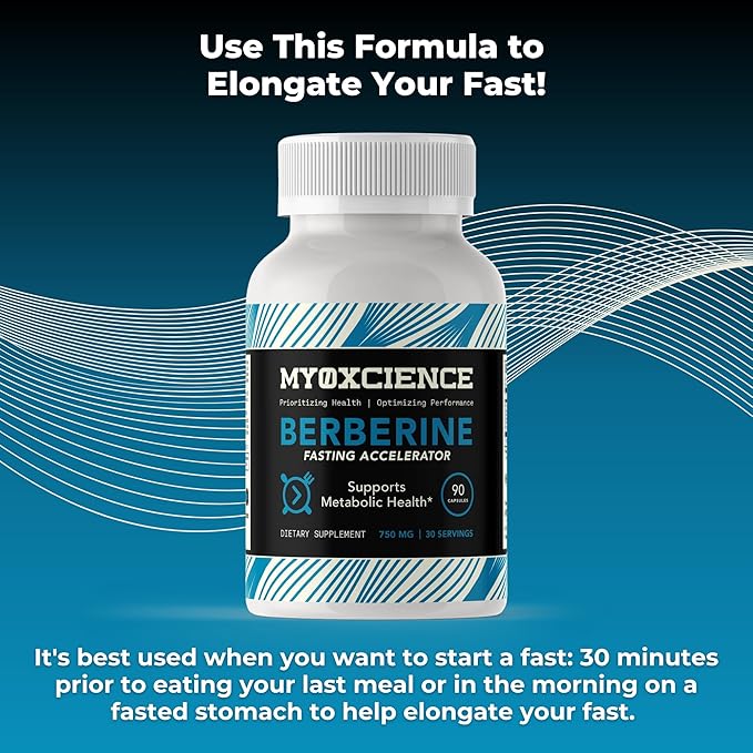 MYOXCIENCE Berberine Fasting Accelerator | Berberine HCL with ALA (Alpha Lipoic Acid) and Biotin (90 Capsules)