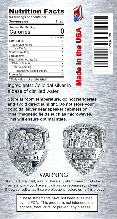 Colloidal Silver Immune Support 10 PPM Nano Liquid (64 fl oz)