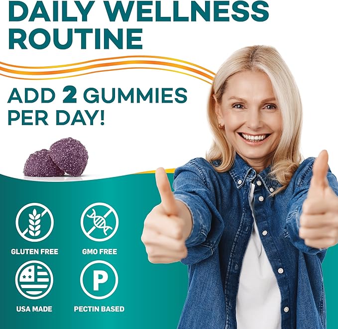 Zinc Gummies 50 mg, Daily Support, Immune System*, Enzyme Functions*, Natural Energy* - 210 Gummies, 105 Day Supply (3-Pack)