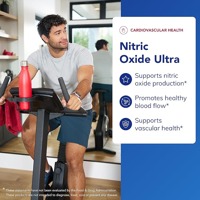 Pure Encapsulations Nitric Oxide Ultra (Capsules) - Supplement Supports Nitric Oxide Production, Healthy Blood Flow & Vascular Health - with L-Citrulline & CranLoad Cranberry Extract - 120 Capsules