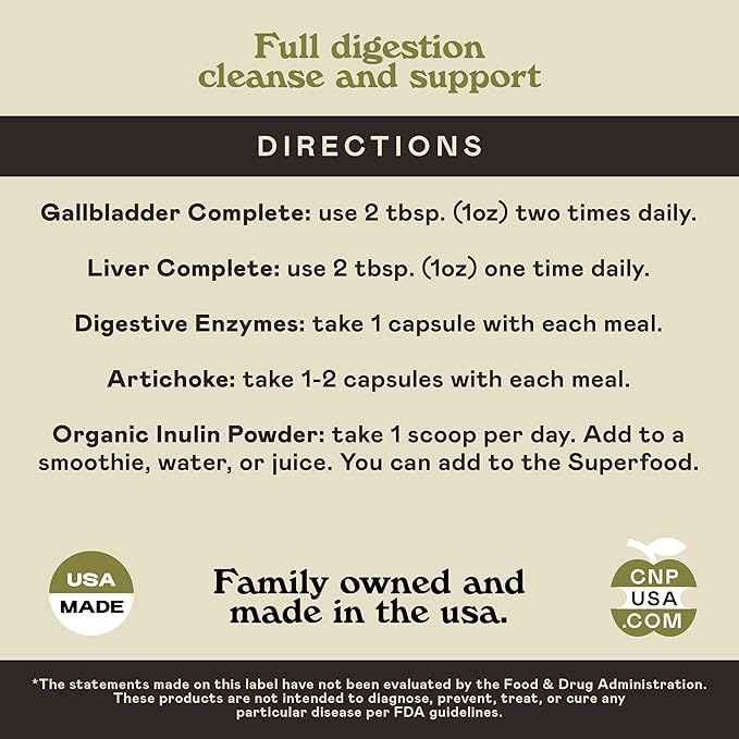 Complete Natural Products Digestion and Gut Health Bundle - Full Detox and Digestive Balance Cleanse