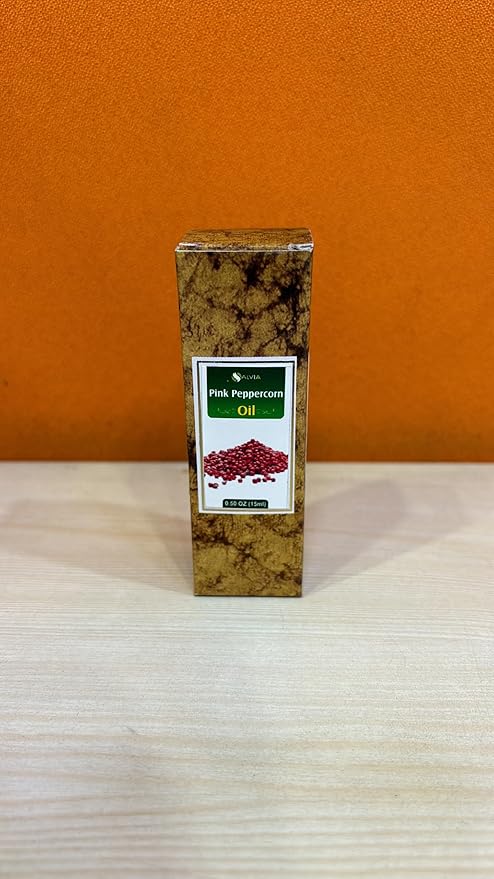 SALVIA Pink Peppercorn Essential Oil 100% Pure & Natural Undiluted - Use for Aromatherapy - Therapeutic Grade - 15ml