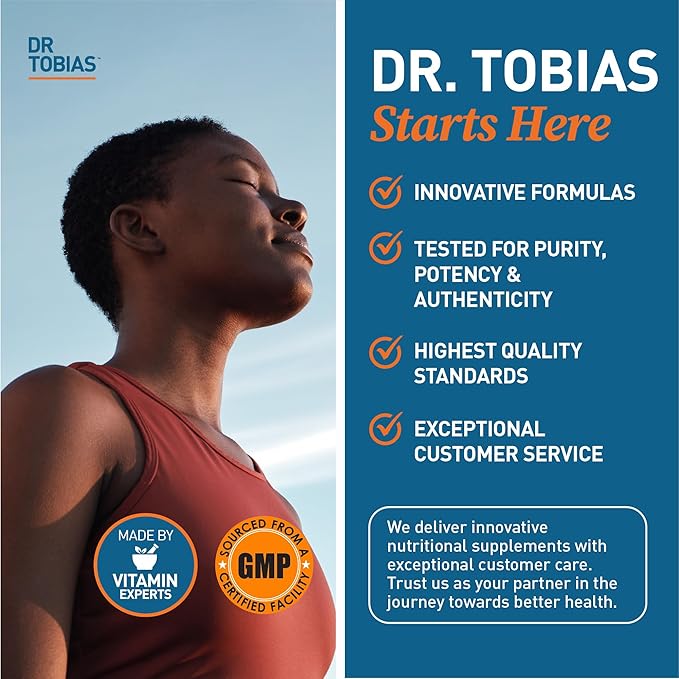 Dr. Tobias Liposomal Glutathione, 500mg Per Serving - Highly Bioavailable Glutathione Supplement, Supports Energy, Skin & Immune Health - Vegan, Gluten-Free, Non-GMO, 60 Capsules, 30 Servings