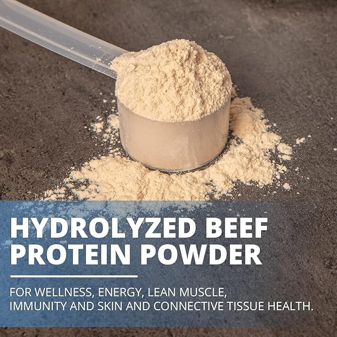 PureClean Protein 25G Organic Grass Fed Beef Bone Broth Protein from Swedish Cattle - Paleo, Keto-Friendly, Gluten-Free, Sugar-Free, Dairy-Free - Enhanced with Collagen Peptides - (40 Servings)