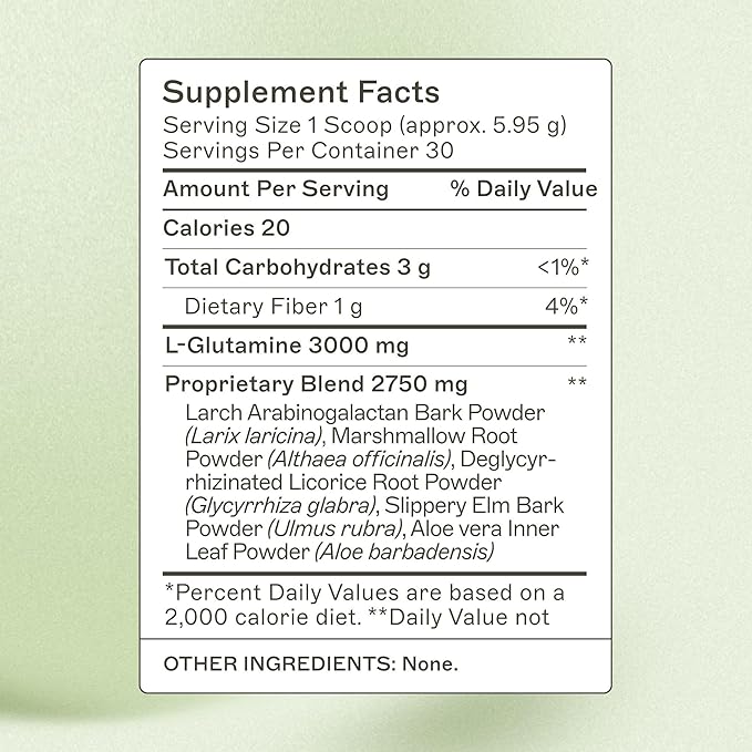 Amy Myers MD Leaky Gut Revive - Gluten-Free & Non-Dairy - Botanical Blend for Healthy Gut Support - GI Health Support with Prebiotic Fiber, Slippery Elm Bark & Marshmallow Root - 6.3 oz (30 Servings)