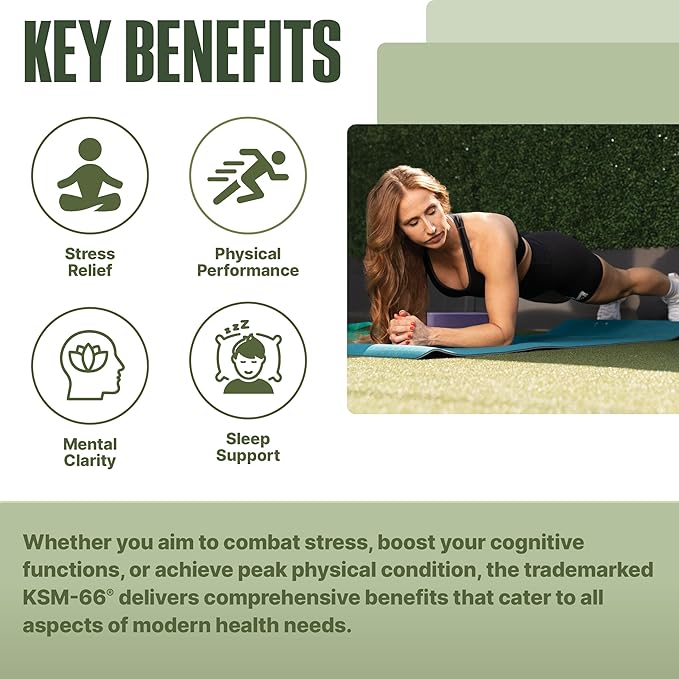 NutraBio Ashwagandha KSM-66 | Ashwaganda Herbal Supplement for Stress, Mood, & Performance | 600 MG of Clinically Studied KSM66 90 Capsules