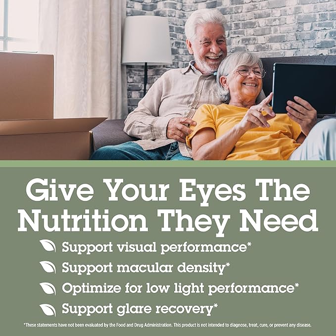 Quantum Health Macula 30+ Eye Care Supplement Promotes Macular & Retinal Health as You Age with Lutein Zeaxanthin Omega-3 Vitamins C & E Daily Nutrition for Women & Men - 60 Softgels