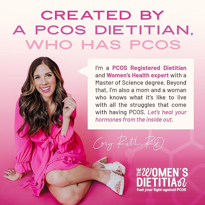 Myo-Inositol & D-Chiro Inositol Supplement for Women – PCOS Supplements for Fertility, OvaSupport Powder with Vitamins 40:1 Ratio Myo 2000mg & D-Chiro 50mg, 13.02 oz, 90 Day Supply by VITA-PCOS