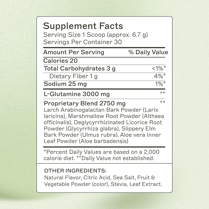 Amy Myers MD Leaky Gut Revive - Gluten-Free & Non-Dairy - Botanical Blend for Healthy Gut Support - GI Health Support with Prebiotic Fiber - Strawberry Lemonade, 7.09 oz (30 Servings)