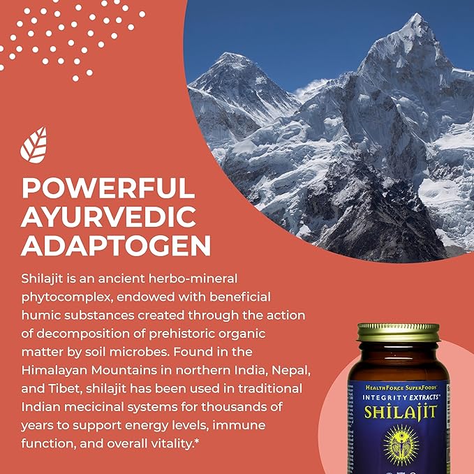 HealthForce SuperFoods Shilajit - 120 VeganCaps