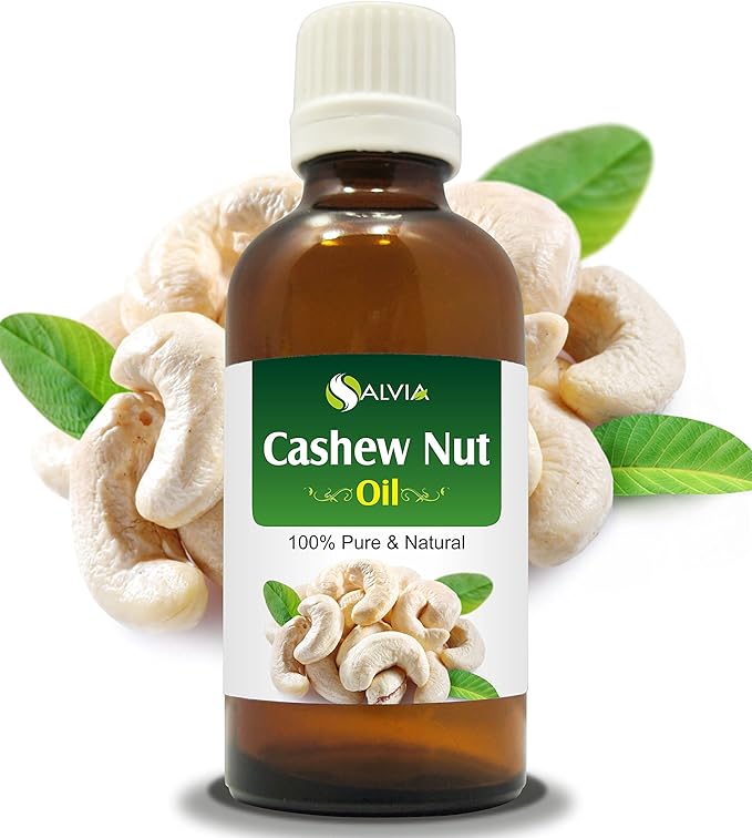 Cashew Nut Oil with Dropper (Anacardium Occibentale) 100% Natural Pure Carrier Oil (30ml)