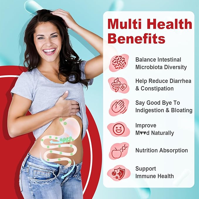 Probiotic + Prebiotic Gummies for Adults & Kids 4+, Sugar Free Chewable Probiotic 50Billion CFUs w/Fiber, Vitamin B1 B2 D3 & Zinc, for Digestive & Gut Health, Boost Microflora Diversity, Vegan 120 Cts