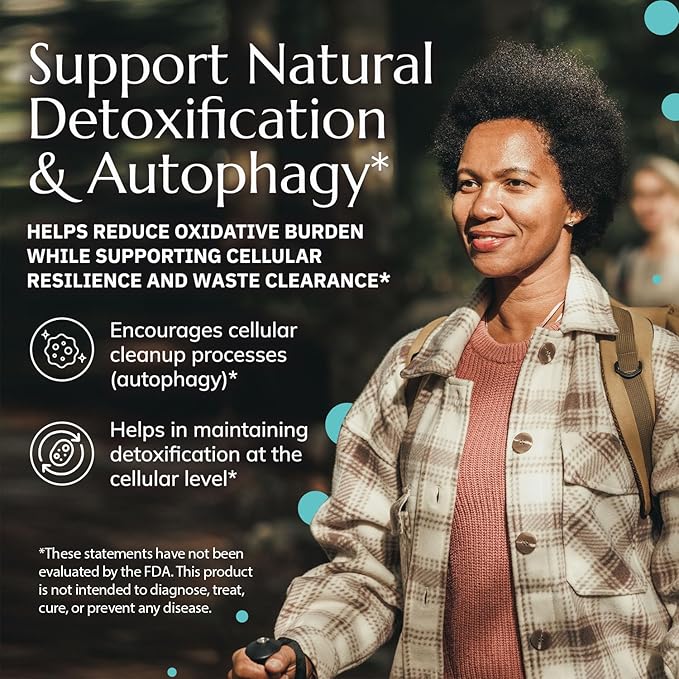 Intracellular Detox Support - Advanced Antioxidant & Energy Supplement – Supports Cellular Detox & Defense, Metabolic Balance & Longevity with NRF2 Activator, Turmeric, Piperine & Glutathione - 60Caps