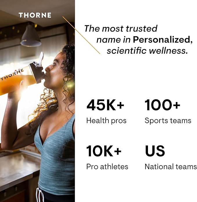 THORNE Creatine - Micronized Creatine Monohydrate Powder, Amino Acid Support for Muscles, Cellular Energy & Cognitive Function* - Unflavored - NSF Certified for Sport - 5 g per Serving - 90 Servings