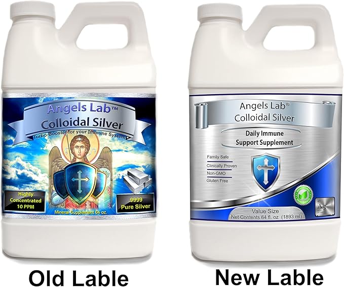 Colloidal Silver Immune Support 10 PPM Nano Liquid (64 fl oz)