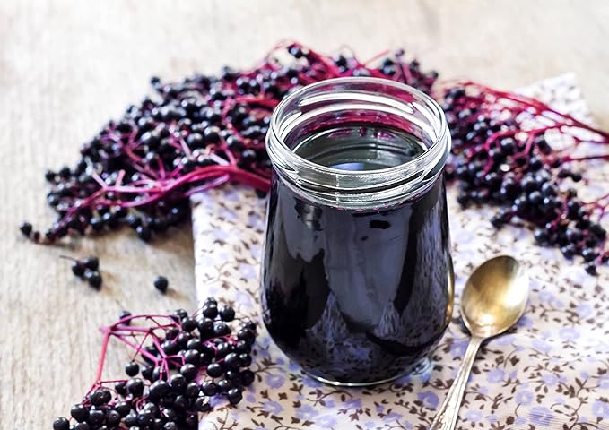 Food to Live Organic Black Elderberry Powder, 8 Pounds – Non-GMO, Made from Raw Dried Berries, Unsulfured, Vegan, Bulk, Great for Baking, Smoothies, Yogurts, No Sulphites, Contains Maltodextrin