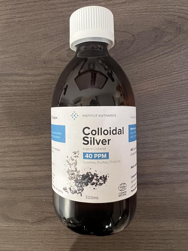 Colloidal Silver Liquid 10 fl oz & Spray to Fill ● Bioactive Hydrosol Silver Water ● Natural Immune Support Nano Sol Supplement Solution ● Ionic Minerals 40 PPM ● Organic Structured Plata Coloidal