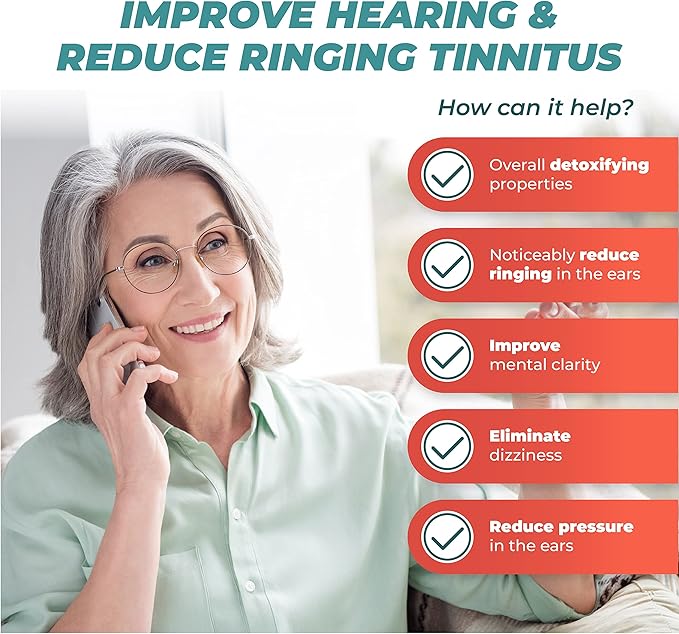PUREHEALTH RESEARCH Hearing Support Formula - Tinnitus Supplement with Flavonoids & Hearing Vitamins to Help Silence The Noise, Safely and Naturally - Ear Tinnitus Relief for Ringing Ears, 1 Bottle
