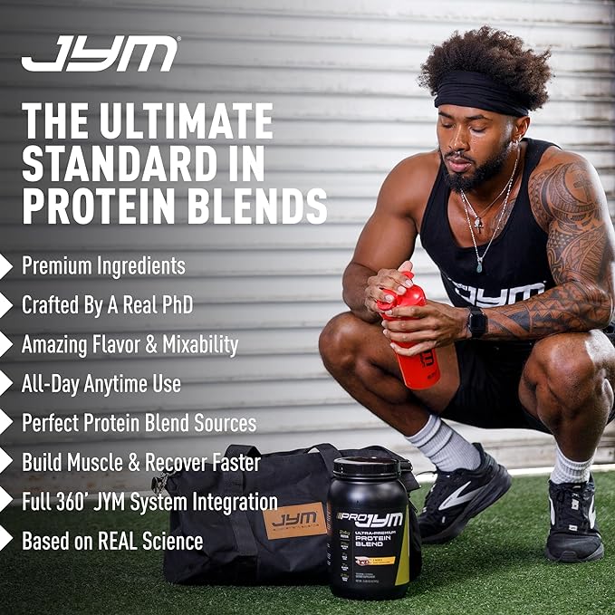 JYM Supplement Science Pro JYM Rocky Road Protein Powder - Whey Protein Isolates, Casein, & Milk Protein, Lean Muscle Building for Men & Women, 45 Servings