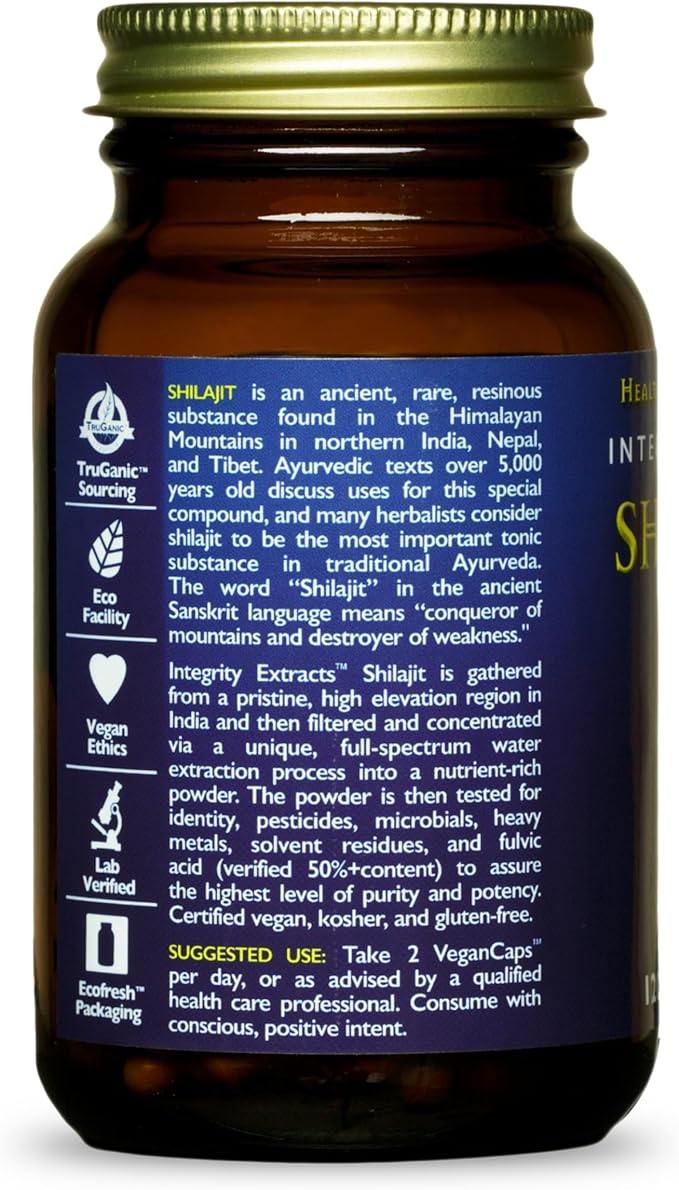 HEALTHFORCE SUPERFOODS Shilajit - 120 VeganCaps - Pack of 2