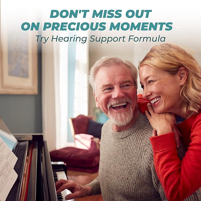 PUREHEALTH RESEARCH Hearing Support Formula - Tinnitus Supplement with Flavonoids & Hearing Vitamins to Help Silence The Noise, Safely and Naturally - Ear Tinnitus Relief for Ringing Ears, 1 Bottle