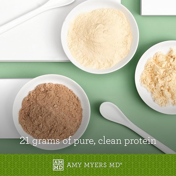 Amy Myers MD Paleo Protein Powder - Pumpkin Spice, 30 Servings - Collagen-Based Gut Function Support - Gluten-Free & Non-Dairy Protein Supplement