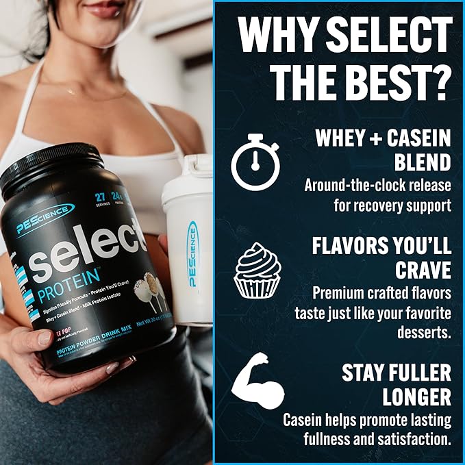 PEScience Select Protein Powder Variety Pack - 5 Flavors - 25 Servings - Protein Powder Sample Pack, Whey and Casein Blend, Keto Friendly, Gluten Free, Digestion Friendly, Amazing Taste