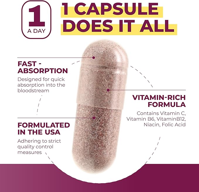 PurePremium Beet Root Capsules for Normal Blood Pressure Support - Beetroot, Hawthorn, Hibiscus - Beets Supplements for Normal Nitric Oxide - 90 Capsules